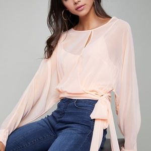 TIE SURPLICE TOP